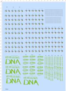 68466整版胶dna rebelltous venquz利姆露眼睛amoo绿色纸模型水贴