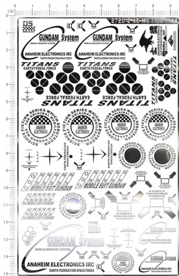 2720-2-@715 HG MG AE MS TITANS system 联邦泰坦斯鹰gd金属贴