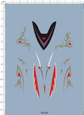 64255-14912 mini 4wd 魔鬼司令 四驱车水贴1