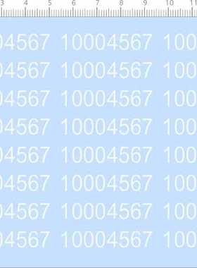 67963整版胶1004567数字比例模型剪纸水贴纸定做订做定制水转印