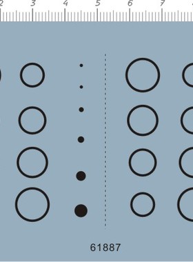 61887-A5811 Pin4 圆圈圆形警告警示标识改装改造模型gd水贴2