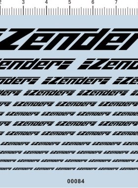 00084 Zender 模型车水贴纸