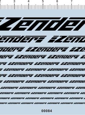 00084 Zender 模型车水贴纸