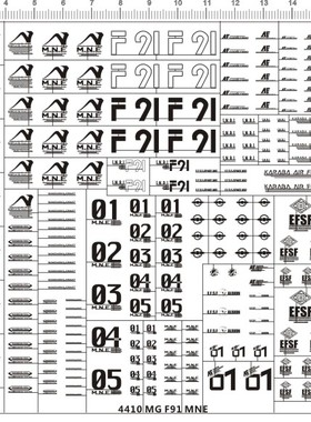 4410-  MG F91 MNE 小松原博之系列 gd 金属贴2
