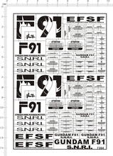 7304-@105 1/35 F91 GUNDAM HEAD gd头胸像gd金属贴纸
