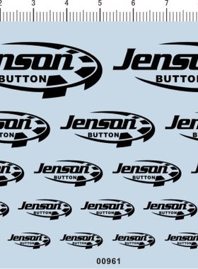 00961-A6605-Jenson 模型车水贴纸