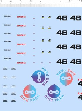 80554 airrex new infinite simoniz omp bike park bre gtr 1/64