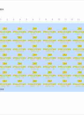 85084 3M PELTOR COMTAC XPI 模型水贴可撕膜不干胶独立胶位现货