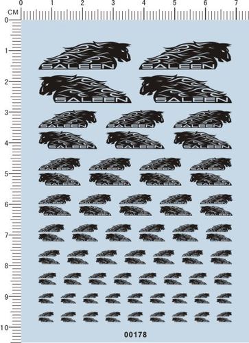 00178-Saleen 模型车水贴纸