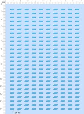 76631整版胶1/12 STAR WARS星球大作战防毒面具蓝色条纹水贴2312
