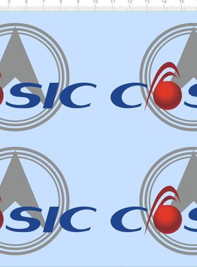 70867整版胶cosic无比例微结构自主俘能器标志标签水贴纸定制 A5