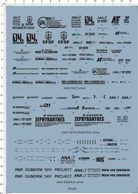 64026-A4304 MG FA-010-A FAZZ RX-78 GP01FB MSN-06S SINANJU gd