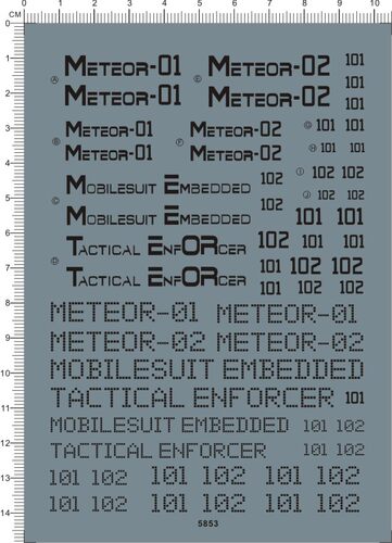 5853-7E19 HG 大流星号 Meteor + Freedom GD gd水贴纸111