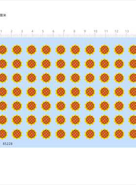 85228海贼王太阳花衣服手办向日葵模型水贴可撕膜不干胶现货