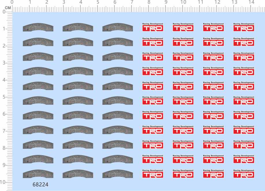 68224整版胶1/24 SW20 MR2仪表盘拱墅区吗适用于TRD水贴纸