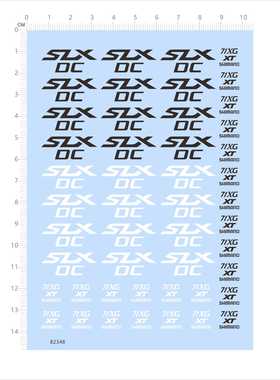 82348 SLX DC 71XG XT SHIMAN渔轮贴模型水贴水滴轮定制打印现货