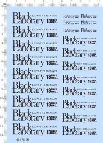 68175整版胶B13 Laborary RIUN-THE ASSASSIN 13 BLACK PARK JOHN