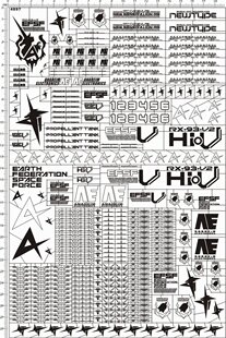 4897-  PG RX-93-V2 hi-nu hi-v GUNDAM 1/72 gd金属贴纸111