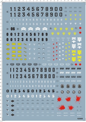 62866-B305 PG F2 Zaku 吉翁F2扎古 连邦扎古F2 gd水贴纸11
