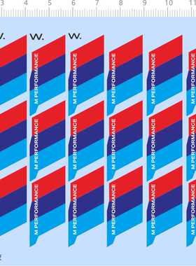 72910整版胶 M PERFORMANCE 车钥匙水贴m3m4 现货