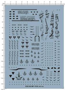 MBF P03R Gundam 5326 蓝色迷茫 Astray 异端gd水贴111 A5408