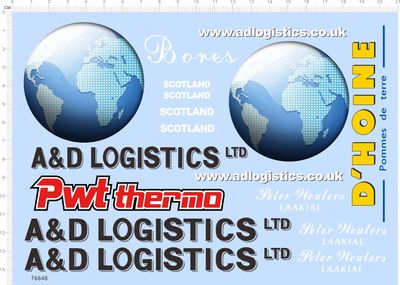 76648 LOGISTICS PWT THERNO SCOTLAND ADLOGISTICS地球模型2312