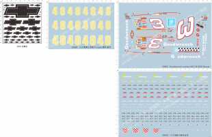 3989雪佛兰Cruze科鲁兹NASCAR纳斯卡赛车Impala金属贴LUMINA水贴1