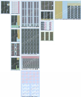 64465天津954路牌路线牌万里城巴士上海申沃客车公交车线路水贴