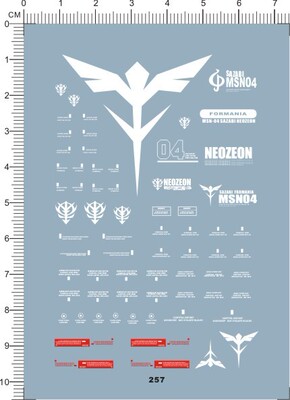 257-A4408  MG SAZABI GMG 沙扎比沙煞比gd水贴 电镀金银单色111