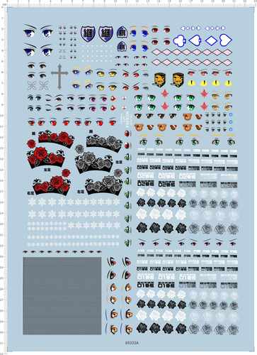 65333 fox重巡高雄型玫瑰纹身雪花少女与战车真辺菜月MERINA眼睛1