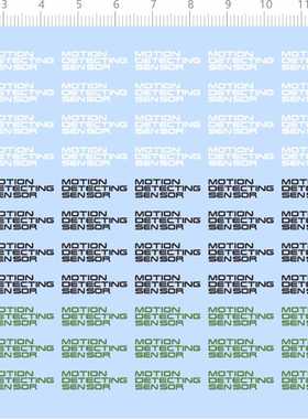 81629整版胶 MOTION DETECTING SENSOR 模型水贴现货