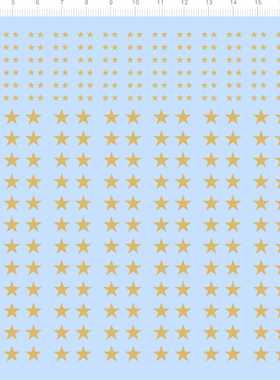 72636整版胶 阿根廷球队 标志 星星 五星模型水贴