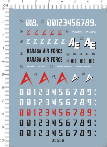 63588-7114 HG MSZ-006C Z Plus 红色蜂鸟限定gd水贴纸2