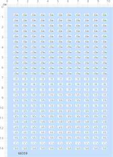tlv纸模模型水贴纸 64头文字D模型车牌水贴tomy 68359整版 胶1