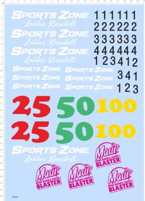 80980整版胶SPORTS ZONE Ladden Baseball BLASTER MALL 25 100