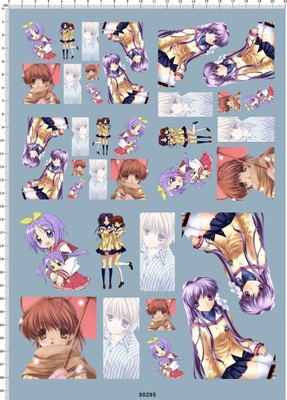 90295 CLANNAD 痛车去底水贴 A4纸