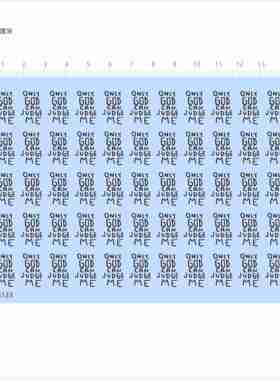 84133手办盲盒模型2406水贴 ONLY GOD CAN JUDGE ME 现货