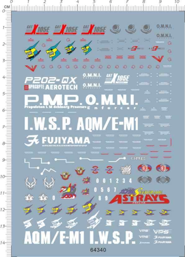 64340 MG Lukas's Strike E + IWSP 强袭E型gd水贴纸1