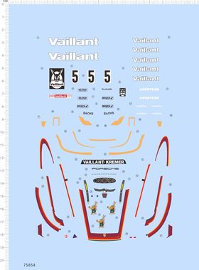 75854整版水贴 1/32 保时捷  934 TURBO RSR 24334 vaillant 2310