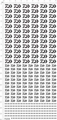 75208渔轮 烫金烫银水贴 电镀金银 整版水贴渔轮圆点定做打印七月