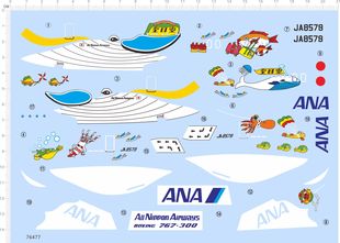 76477鲸鱼1/200 ANA B 767-300 MARINE 全日空飞机涂装2312