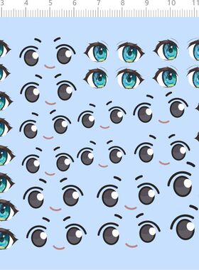 76592整版水贴 猫眼睛 手办模型定制打印2312