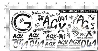 3540 [K1] MG AGX-04 GERERA-TETRA 红色角马红角马gd金属贴现货