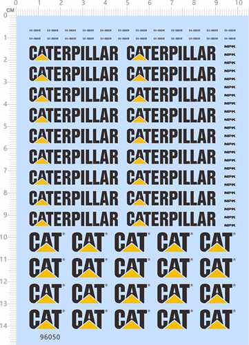 96050整版胶1/50 CATERPILLAR NPK SV-100XR卡特挖掘机cat标签贴