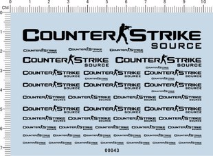 00043-A3613 反恐精英CS COUNTER STRIKE 模型车水贴纸