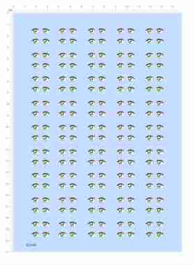 82448手办模型眼睛水贴eyes绿色定制打印可撕膜不干胶独立位现货