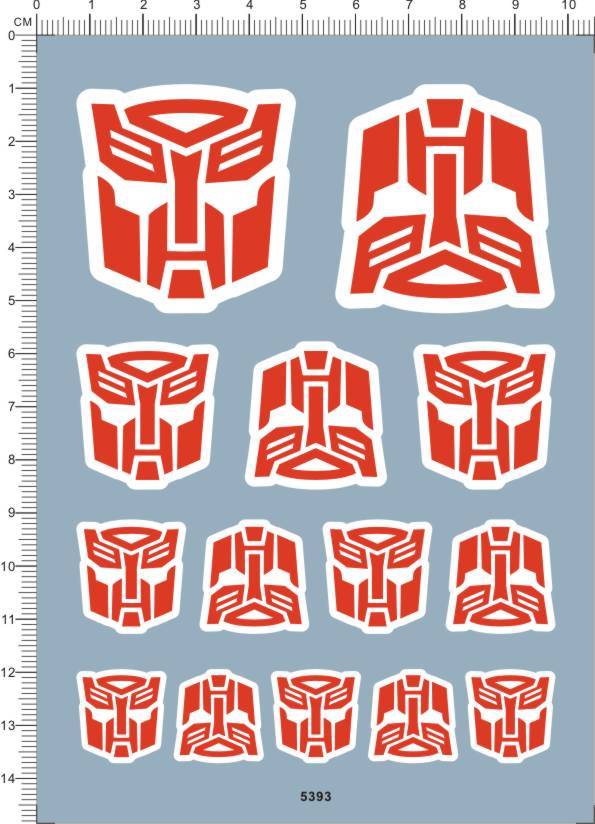 5393  变形 Trans Formers 博派水贴1
