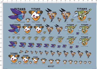 63127-5410 TITANS Wes Murphy RX-121 TR-1 兔子泰坦斯gd水贴纸2