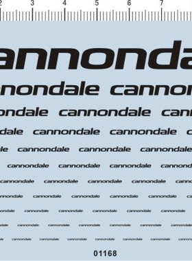 01168-A1810 -CANNONDALE 模型车水贴纸