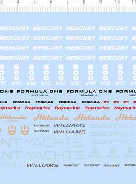 70512 SILENTYACHTS WILLIAMS AQUILA RAYMARINE FORMULA MERCURY